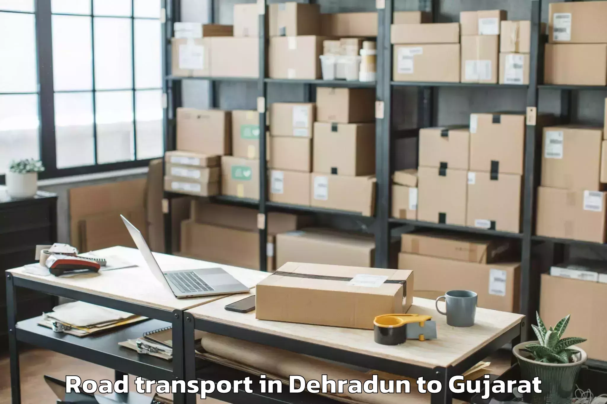 Professional Dehradun to Limkheda Road Transport